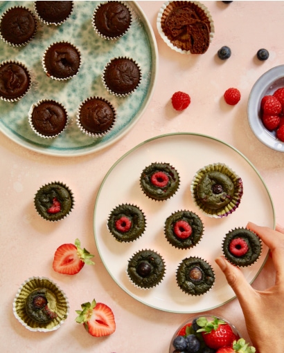 Mini Orange Blossom & Moringa Muffins