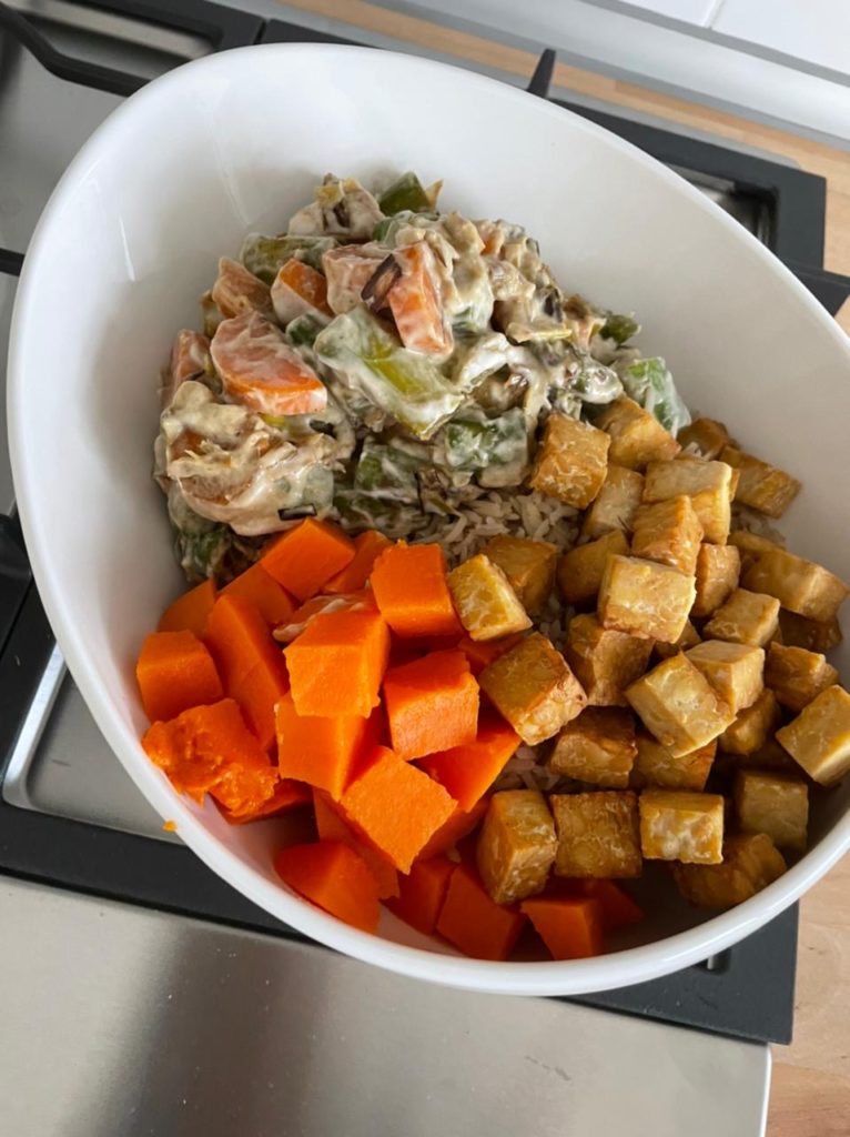 Red Thai Veggie Curry with Tempeh